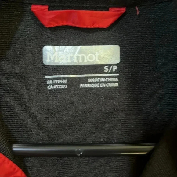 Marmot Wind Breaker Jacket Red & Gray Outdoor Spring Running‎ Hiking Camping - Picture 6 of 11